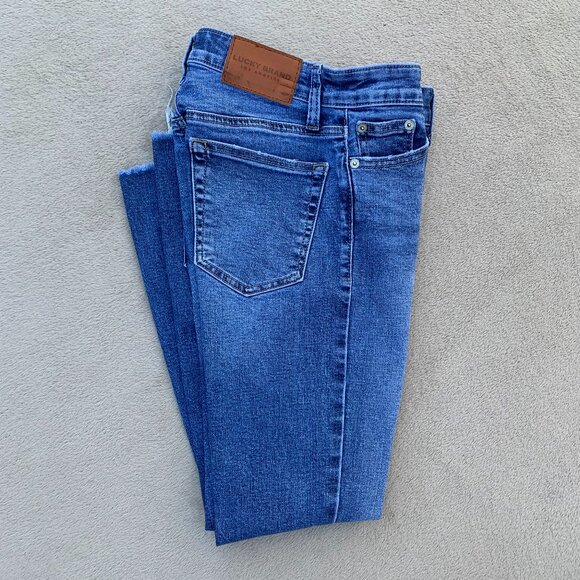 Lucky Brand High Rise Skinny Bridgette Button Fly Jeans Sz 0 - Picture 3 of 15